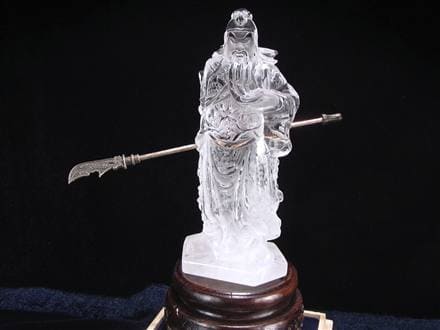 ◇限定2体！◇澄んだ輝きのブラジル産水晶◇秀逸！一刀一石彫り◇武勇