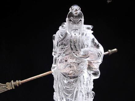 ◇限定2体！◇澄んだ輝きのブラジル産水晶◇秀逸！一刀一石彫り◇武勇