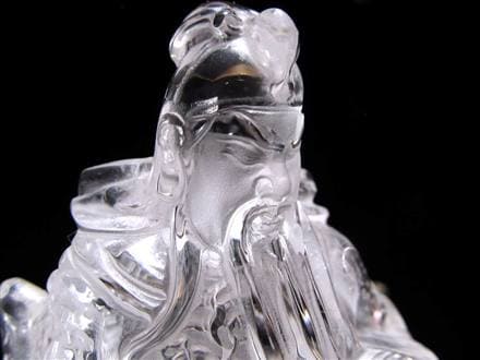 水晶 彫刻 昇り龍 ブラジル産 トップクォリティ]ブラジル産アクアマリン/(辰)龍彫刻（全高約270mm