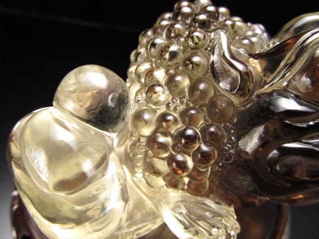 【極上品】コレクション　超透明　スモーキーシトリン　ゼウス　スフィア約6.5cm 極上品】コレクション 超透明 スモーキーシトリン ゼウス スフィア約