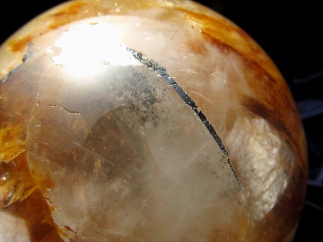 ☆黄金に輝く！鮮やか発色☆透明感抜群！希少天然水晶☆1点物
