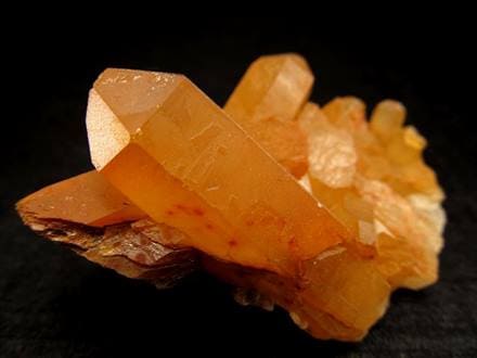蜜柑水晶 タンジェリンクォーツ ２点 タンジェリンクォーツ 原石クラスター 蜜柑色の水晶｜6月16日新着