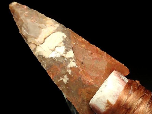 【一点物・美品】ブラジル産 天然石 手作りナイフ 全長24cm 一点物・美品】ブラジル産 天然石 手作りナイフ 全長24cm