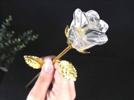 ☆永遠に咲き続ける美の象徴☆クリスタル薔薇☆特別なギフトや