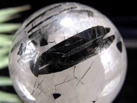 ☆激レア・希少タイプ！☆迫力の極太ブラックトルマリン結晶内包☆強力