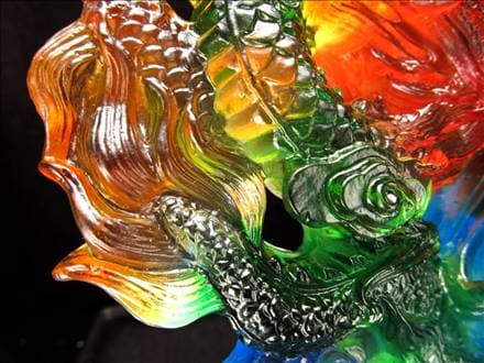 ☆迫力満点!!レインボー龍神☆皇帝の象徴!!五本爪龍☆風水開運・諸運