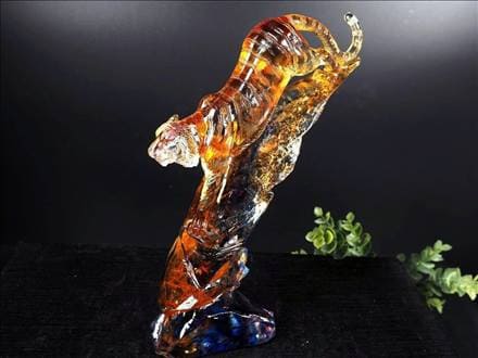 干支 寅 ガラス細工 ミニチュア ガラス 細工