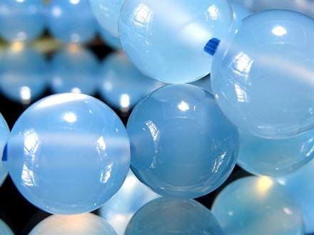 ◇激安価格◇ふんわり澄んだミルキースカイブルー◇艶やかな半透明感