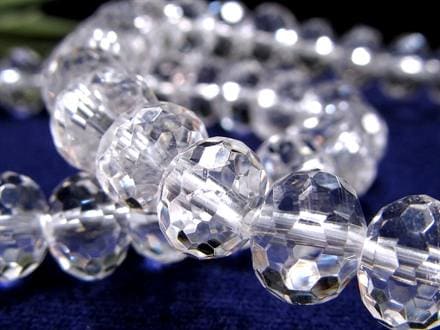 ファセットカットクリスタル（天然水晶）スーパークリア ◇キラキラ輝く！繊細ファセットカット◇純粋と浄化を象徴する石◇4月