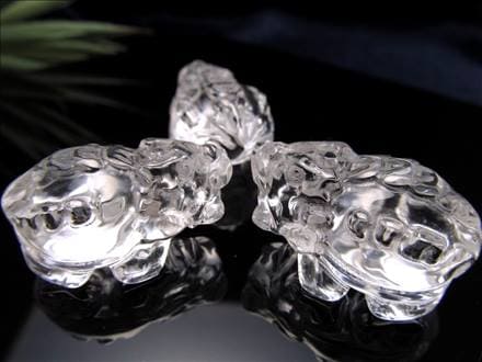 ◇財運を高める瑞獣◇天然水晶使用◇繁栄と安泰の象徴◇純粋と浄化を