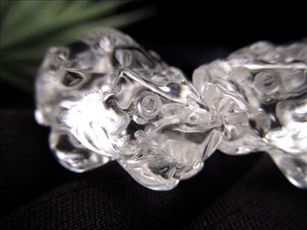 ◇財運を高める瑞獣◇天然水晶使用◇繁栄と安泰の象徴◇純粋と浄化を