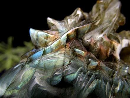 希少！天然石　ラブラドライト　龍亀　置物　オブジェ　金運 希少！天然石 ラブラドライト 龍亀 置物 オブジェ 金運