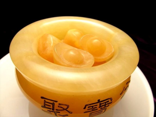 ☆財運アップ・招財のお守り！☆元宝（元寶）＆聚寶盆（じゅほうぼん