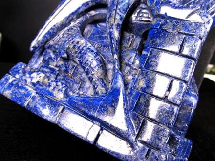 天然石ラピスラズリパーツ　ドラゴン彫刻　No.2119 天然石ラピスラズリパーツ ドラゴン彫刻 No.2119 CATEGORY 石の形で