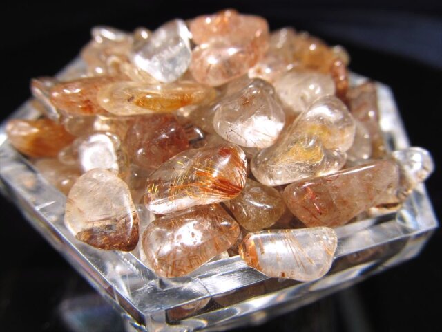 ☆数量限定☆超人気♢褐色針水晶【ブロンズMIXルチルクォーツさざれ