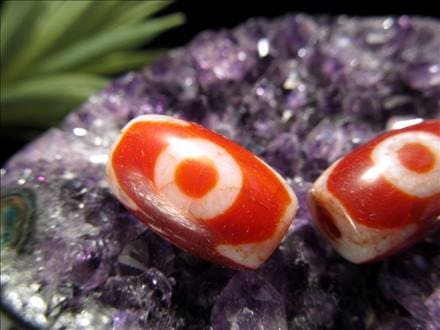 ◇限定入荷！紅天珠◇チベット発祥の厄除け・開運お守り◇ころん