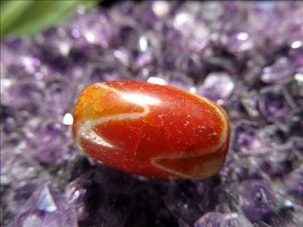 ◇限定入荷！紅天珠◇チベット発祥の厄除け・開運お守り◇ころんと