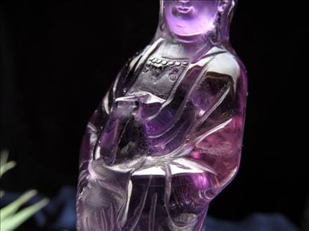 紫水晶　アメジスト　仏像　仏教美術 紫水晶 アメジスト 仏像 仏教美術