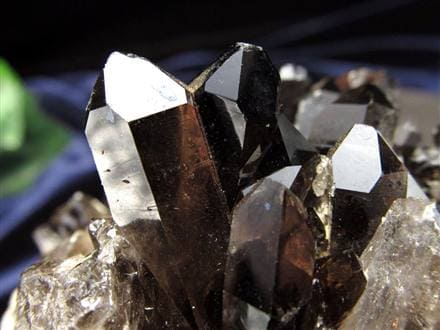 黒魔除けの石　モリオン（黒水晶）クラスター　約1026g 高品質！艶々モリオン【黒水晶】クラスター◇最大幅約11.5cm◇約