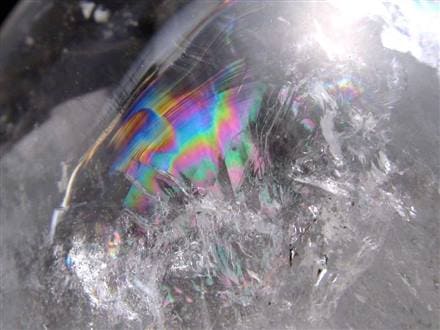 高品質✨水晶スカル 虹入り 骸骨 置物 【公式通販】