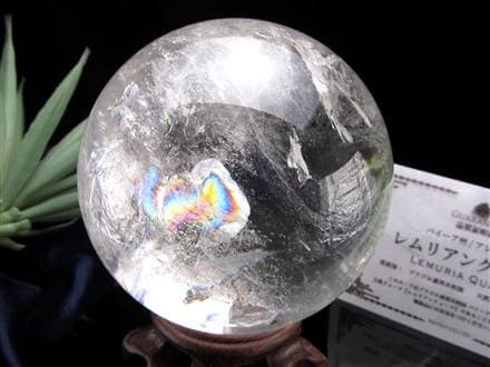 産地直送】☆虹入り！☆贅沢な一品！厳選レムリアン水晶使用☆古代の