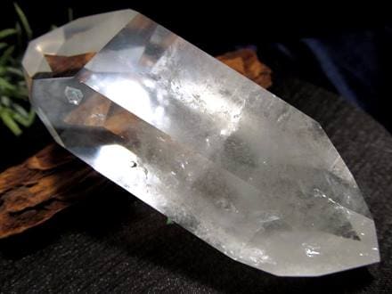 ☆超希少！ダブルターミネート☆虹入り☆古代の叡智を封じ込めた水晶 