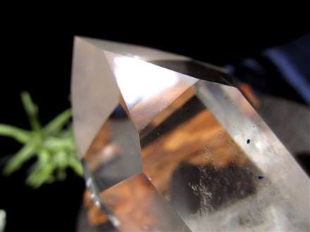 ☆超希少！ダブルターミネート☆虹入り☆古代の叡智を封じ込めた水晶 