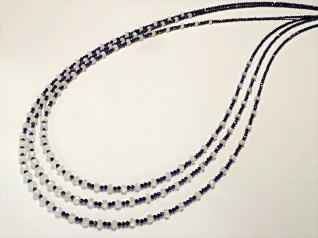 ◇一連◇宝石質デザインネックレスパーツ◇形状記憶ワイヤー使用◇留め