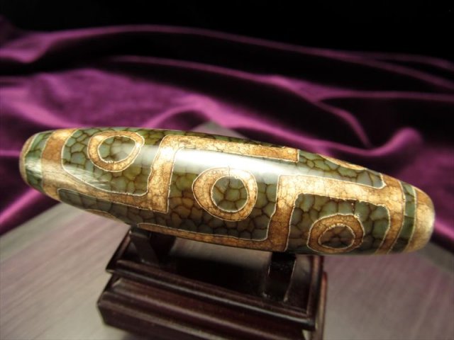◇激レア・巨大！緑龍紋天珠◇チベット発祥の厄除け・開運お守り