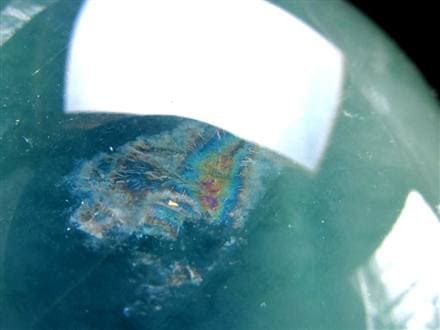 希少色 ブルー グリーン フローライト スフィア ◇超大人気スフィア!!◇希少色!!濃く鮮やかな青緑色◇知性・平和・寛大