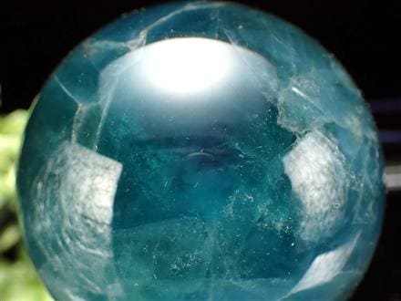 希少色 ブルー グリーン フローライト スフィア ◇超大人気スフィア!!◇希少色!!濃く鮮やかな青緑色◇知性・平和