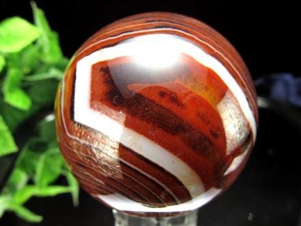 ☆自然が作り出す魅惑の縞模様☆情熱的なレッドレースアゲート☆邪を