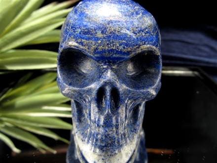 ラピスラズリドクロ髑髏邪気祓い幸運を呼ぶ