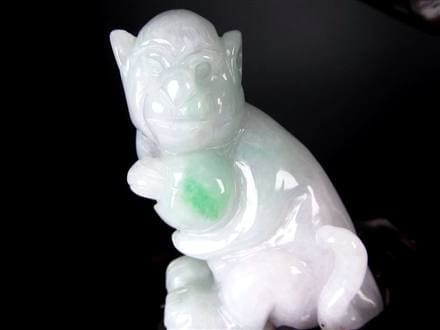 翡翠 彫刻 動物装飾付き ◇限定1点のみ◇揃い踏み！超豪華十二支セット◇可愛らしい手のひら