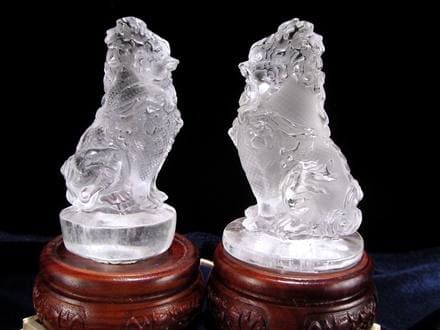 ◇限定1セットのみ！◇透明感あふれる天然水晶使用◇秀逸！一刀一石