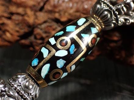 ◇ご利益の塊！◇天然【ターコイズ＆赤瑪瑙】使用◇チベット密教法具