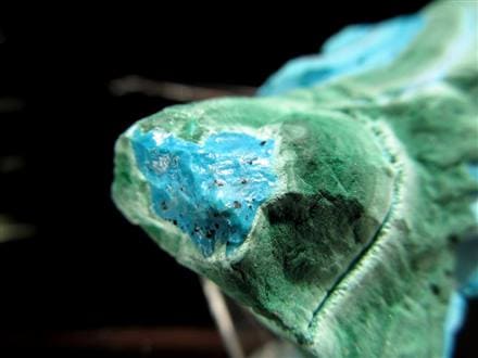 ドゥルージー クリソコラ マラカイト 共生 原石 コンゴ産 ◇発色良好