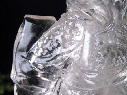 ◇限定1体！◇天然水晶使用◇秀逸！一刀一石彫り◇商売と学問の神様◇4