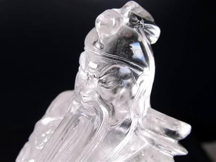 美品 関羽公 天然本水晶 手彫彫刻 像 財神 商業神 武神 軍神 高透明度 置物 美品 関羽公 天然本水晶 手彫彫刻 像 財神 商業神 武神 軍神