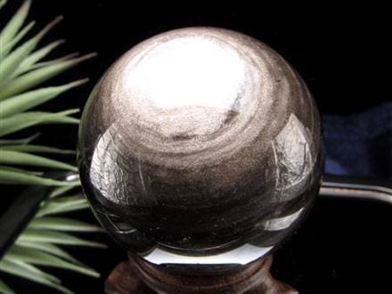 ☆深淵に煌めく銀のベール☆濃密な光沢が描く宇宙模様☆精神安定と災い