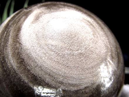 ☆深淵に煌めく銀のベール☆濃密な光沢が描く宇宙模様☆精神安定と災い