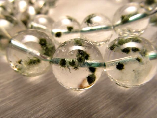 高品質✨まりも入り水晶ポイント Marimo Quartz 日本 マリモ水晶 ポイント原石 天然石