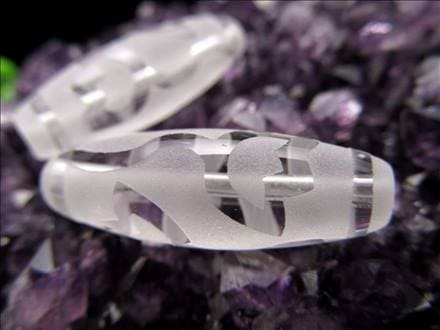 ◇新入荷！◇可愛らしいミニサイズ◇水晶【クリスタル】天珠◇水蓮花天