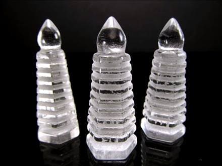 天然石　水晶　文昌塔　風水　縁起物　３点まとめて　Ｖ　6874 天然石 水晶 文昌塔 風水 縁起物 3点まとめて V 6874