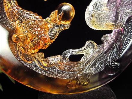 乾隆ガラス蓋もの　龍鳳模様二色彫刻 色絵龍鳳文急須 文化遺産オンライン