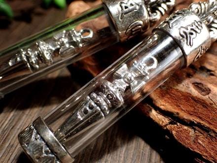 ◇ご利益の塊！◇チベット密教法具【幸運と守護】ペンダント◇梵字【六