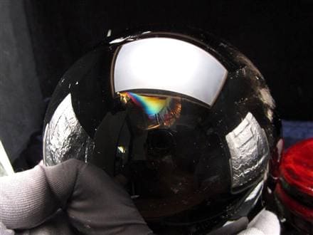 チベット産モリオン　スフィア　大きい ○大人気 モリオンスフィア 2A【黒水晶 モリオン 丸玉 置物