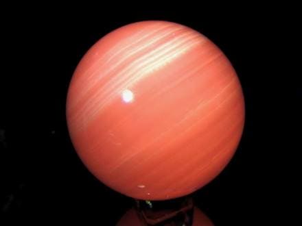 ☆大人気の妖艶なピンク色発光スフィア☆美品！淡いミルキーピンク  
