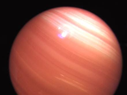 ☆大人気の妖艶なピンク色発光スフィア☆美品！淡いミルキーピンク  