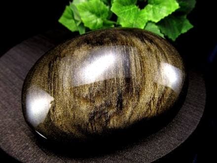 ☆つやつや光沢！磨き石☆シラー効果抜群☆魔除け・厄除けの石